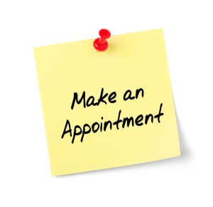 "make an appointment"